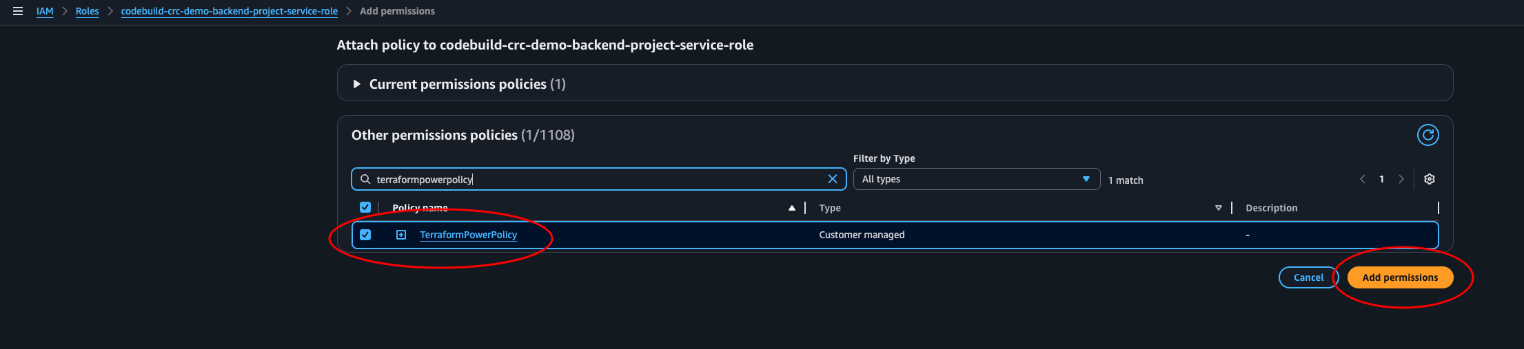 add permission to role